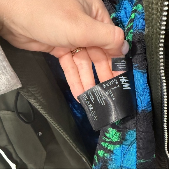 Kenzo x H&M Army Green Long Trench Parka Jacket S - Picture 5 of 10